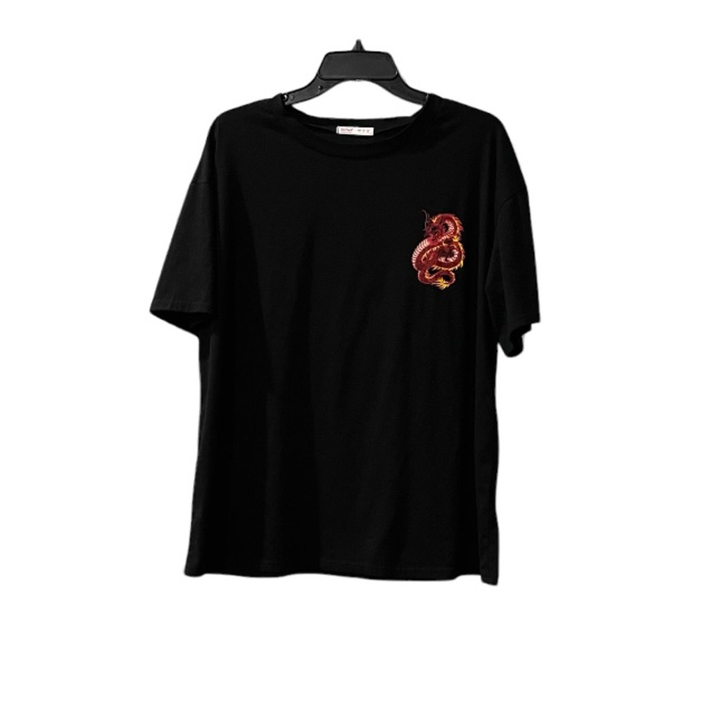 Romwe Black Dragon Shirt Small